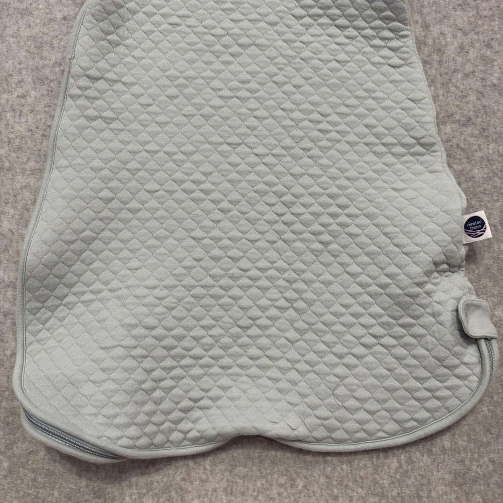 Nested Bean Zen Sack Quilted Weighted Sleep Sage Green Size M 6-15 Months